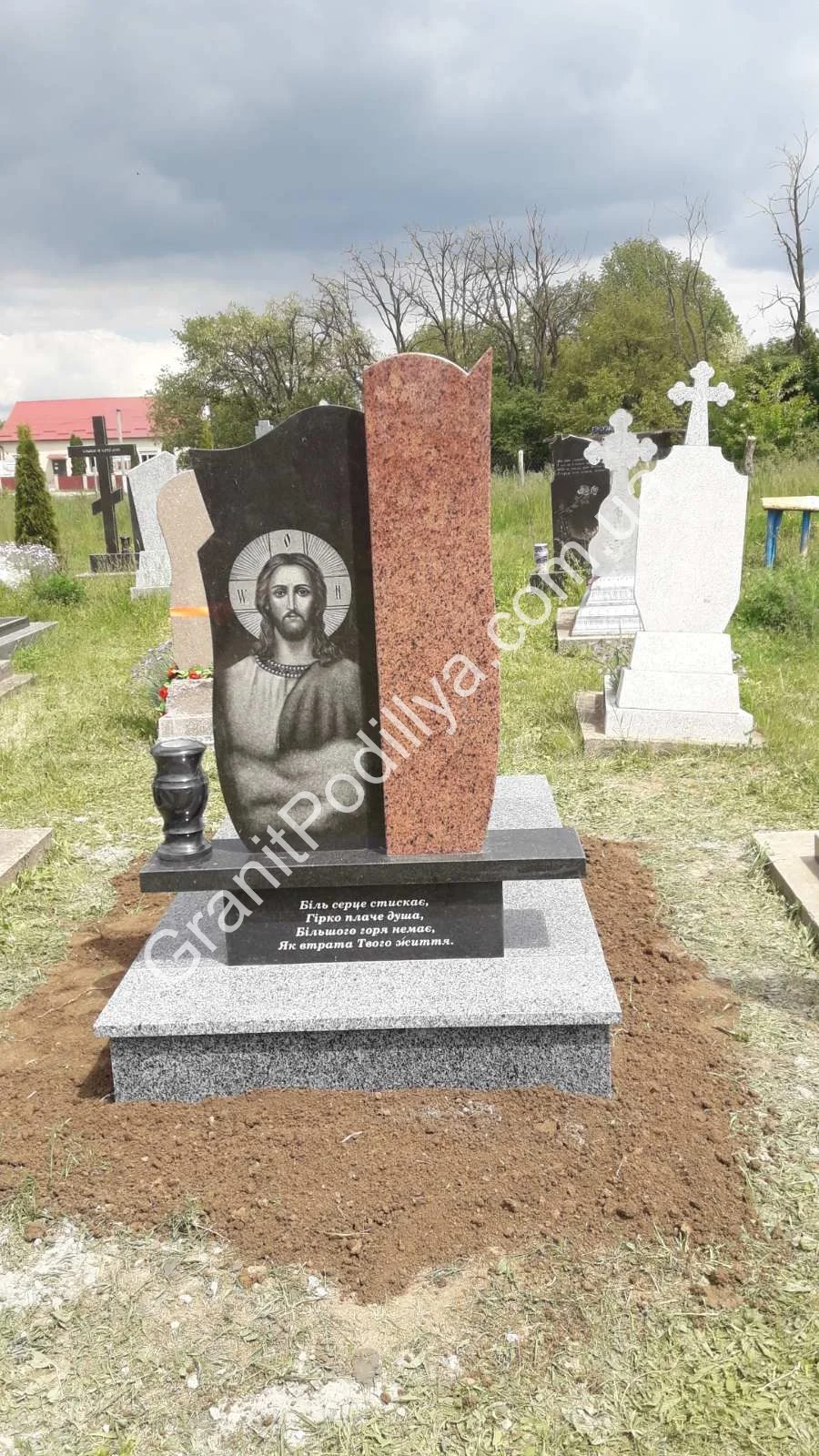 Подвійний пам'ятник з граніту - Кам'янець-Подільський | GranitPodillya